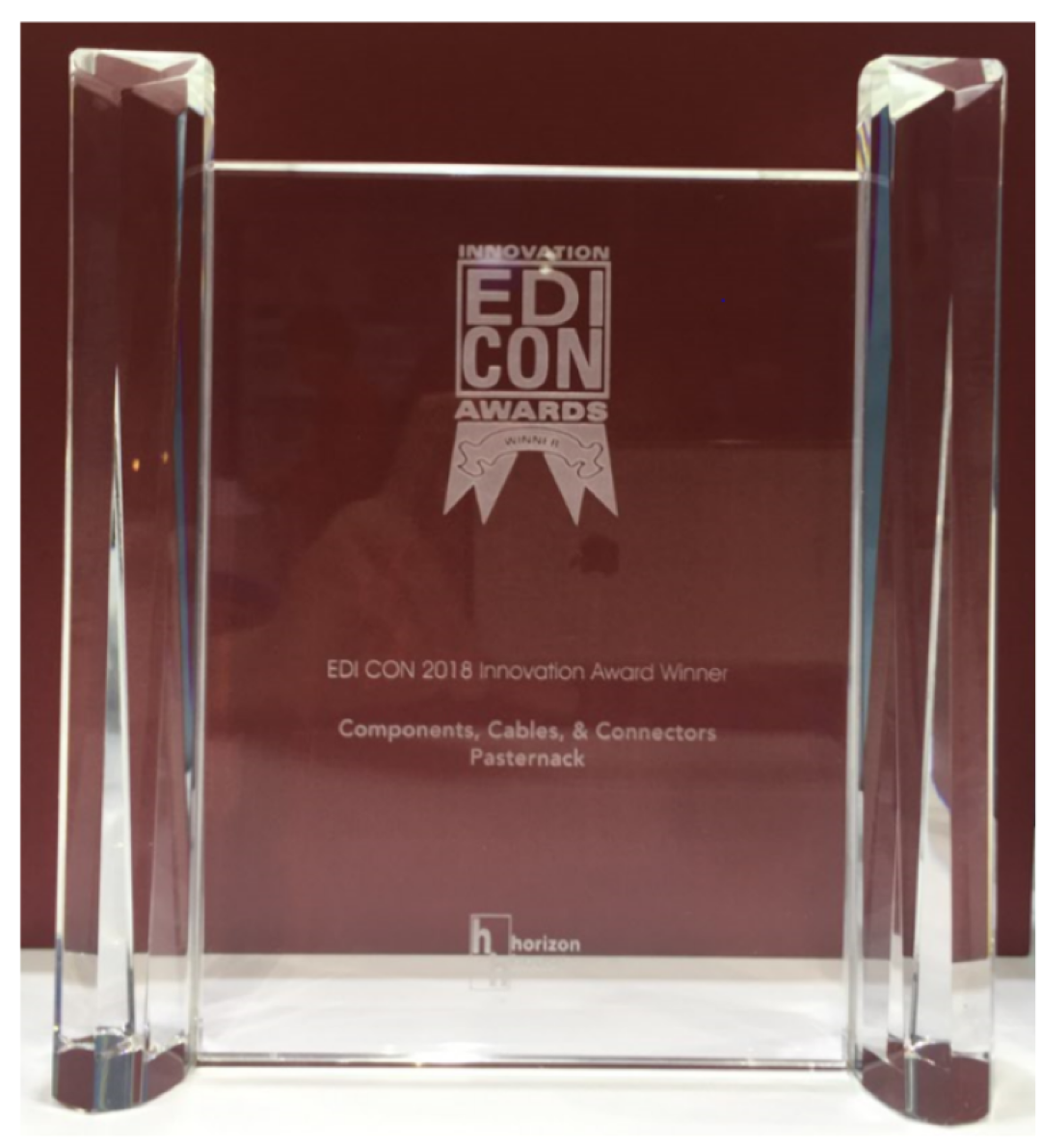 2018 EDI CON China Product Innovation Award -  PEM010 60 GHz Transmitter Waveguide Module